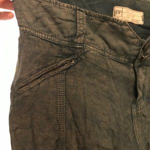 Free People cargo cropped pants